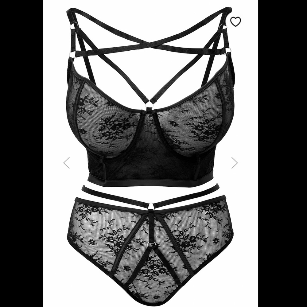 Deadly Attraction Lingerie Set NWT
